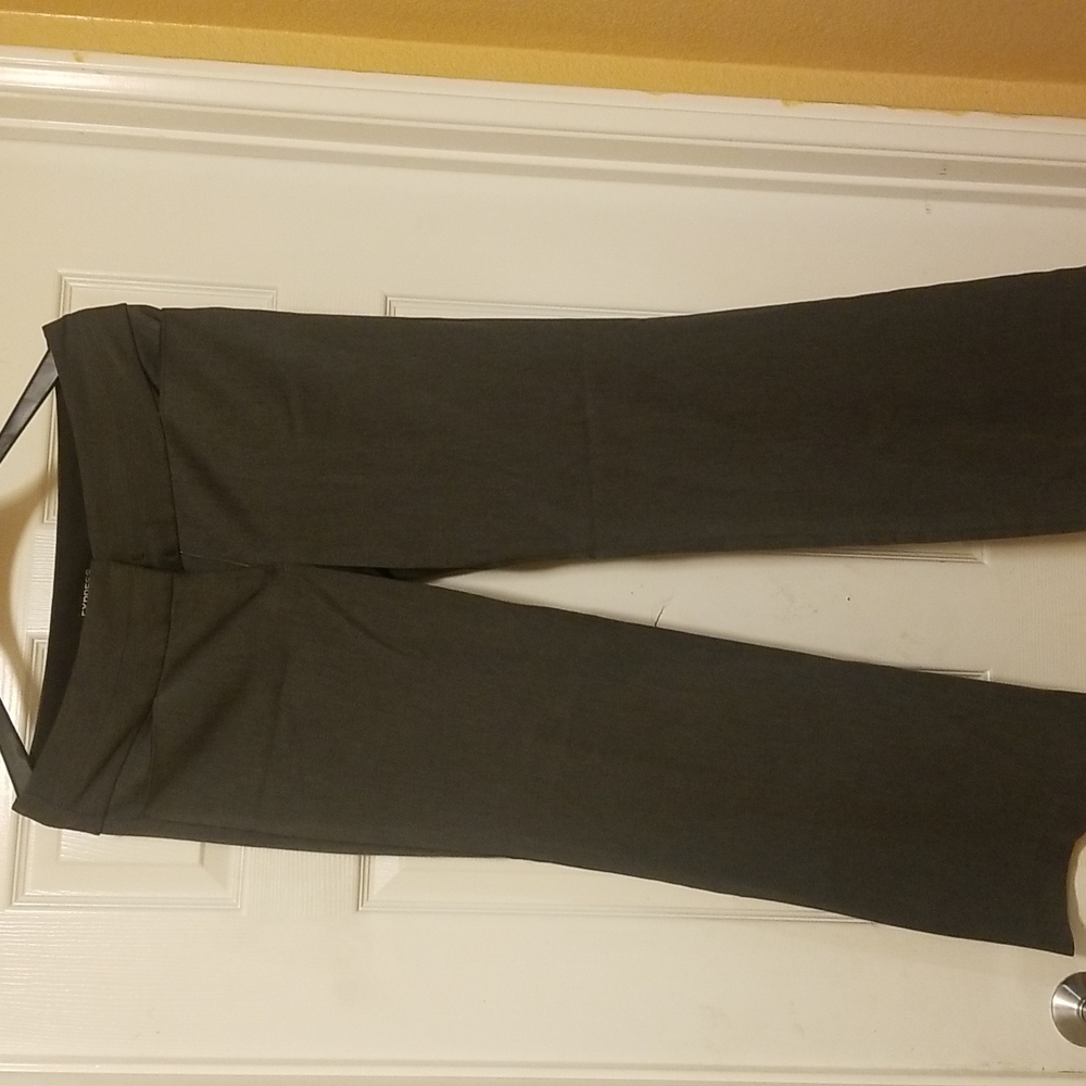 Womans size 10s gray wide leg Express womans work pants